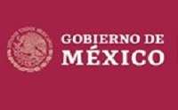 red and gold crest and the words Gobierno de Mexico